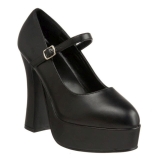 svart matt 13 cm DOLLY-50 h�ye pumps damesko til menn