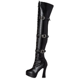 svart matt 13 cm ELECTRA-3028 l�rh�ye st�vler