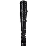 svart matt 13 cm ELECTRA-3028 l�rh�ye st�vler