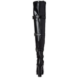 svart matt 13 cm ELECTRA-3028 l�rh�ye st�vler