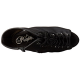 svart matt 15,5 cm DELIGHT-1016 plat� ankelst�vletter �pen t�