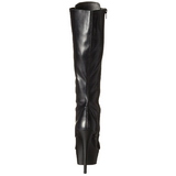 svart matt 15,5 cm DELIGHT-2023 platå høye støvler