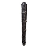 svart matt 15,5 cm DELIGHT-3028 l�rh�ye st�vler
