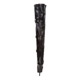 svart matt 15,5 cm DELIGHT-3028 l�rh�ye st�vler