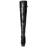 svart matt 15 cm DELIGHT-3025 L�rh�ye st�vletter plat�