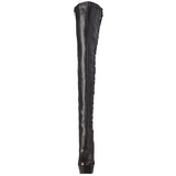 svart matt 15 cm DELIGHT-3050 L�rh�ye st�vletter plat�