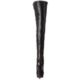 svart matt 15 cm DELIGHT-3050 L�rh�ye st�vletter plat�
