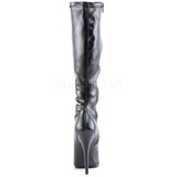 svart matt 15 cm DOMINA-2000 høye hæler støvler dame