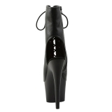 svart matt 18 cm ADORE-1016 plat� ankelst�vletter �pen t�