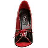 svart rød 12,5 cm SEDUCE-216 høye damesko med hæl