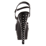 svart strass 15 cm STARDUST-609 h�ye damesko med h�l
