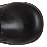 svart vegan 8,5 cm TRASHVILLE-518 demonia støvler - unisex platåstøvler