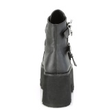 svart vegan 9 cm ASHES-55 demoniacult ankelst�vletter plat�