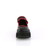 svarte 6 cm SPRITE-01 emo maryjane sko - plat�sko med spenne