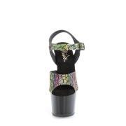 svarte h�ye h�ler 18 cm ADORE-708N-LTP JELLY-LIKE strekkmateriale plat� h�ye h�ler