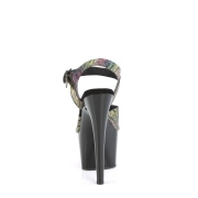 svarte h�ye h�ler 18 cm ADORE-708N-LTP JELLY-LIKE strekkmateriale plat� h�ye h�ler