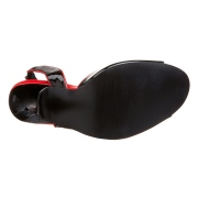 svarte slingbacks lakkpumps 13 cm SEDUCE-117 høyhælte slingback sko