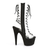 transparent 18 cm ADORE-700-60FS h�yh�lte st�vler - pole dance plat�st�vler