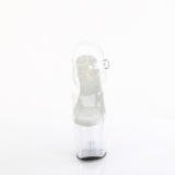 transparent 20 cm CRAZE-808 pleaser h�ye h�ler pony plat�
