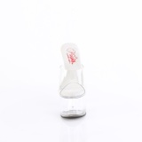 transparent 20 cm PASSION-701 h�yh�lte mules - pole dance h�ler