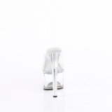 transparent 20 cm PASSION-701 h�yh�lte mules - pole dance h�ler