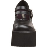 vegan 11,5 cm DemoniaCult KERA-08 gothic mary jane pumps med plat�