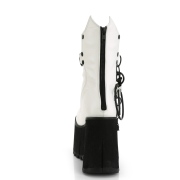 vegan 11,5 cm KERA-130 demoniacult alternative plat�boots hvit