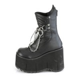 vegan 11,5 cm KERA-130 demoniacult alternative plat�boots svart