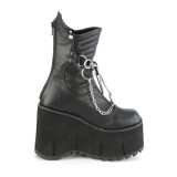 vegan 11,5 cm KERA-130 demoniacult alternative plat�boots svart
