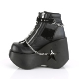 vegan 13 cm DYNAMITE-101 demoniacult ankelst�vletter med kileh�l