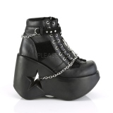 vegan 13 cm DYNAMITE-101 demoniacult ankelst�vletter med kileh�l