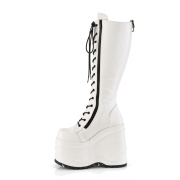 vegan 15 cm WAVE-200-2 demoniacult st�vler med kileh�l