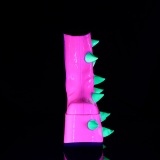 vegan 18 cm SLAY-77 demoniacult alternative plat�boots neon