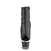 vegan 18 cm SPECTATOR-1012 h�yh�lte ankelboots - �pen t� plat�boots svart