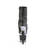 vegan 18 cm SPECTATOR-1012 h�yh�lte ankelboots - �pen t� plat�boots svart