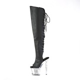 vegan 18 cm SPECTATOR-3019-2 svarte l�rh�ye sko h�ye h�ler
