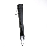 vegan 18 cm SPECTATOR-3019-2 svarte l�rh�ye sko h�ye h�ler