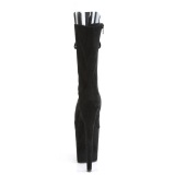 vegan 20 cm FLAMINGO-1051FS h�yh�lte ankelst�vler - �pen t� plat�st�vler svart