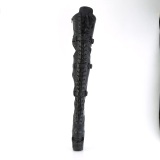 vegan 20 cm RAPTURE-3028 hodeskalle plat� l�rh�ye st�vletter h�ye h�ler