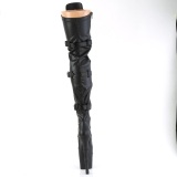 vegan 20 cm RAPTURE-3028 hodeskalle plat� l�rh�ye st�vletter h�ye h�ler