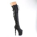 vegan 20 cm RAPTURE-3045 hodeskalle plat� l�rh�ye st�vletter h�ye h�ler