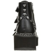 vegan 5 cm DemoniaCult EMILY-315-1 gothic ankelst�vler med spenner