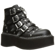 vegan 5 cm DemoniaCult EMILY-315-1 gothic ankelst�vler med spenner
