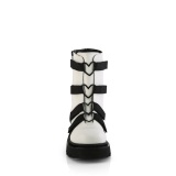 vegan 6,5 cm RENEGADE-50 demoniacult alternative plat�boots hvit