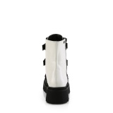vegan 6,5 cm RENEGADE-50 demoniacult alternative plat�boots hvit