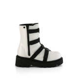 vegan 6,5 cm RENEGADE-50 demoniacult alternative plat�boots hvit