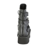 vegan 6,5 cm RENEGADE-55 demoniacult alternative plat�boots svart