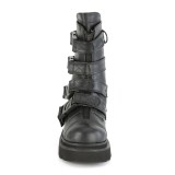 vegan 6,5 cm RENEGADE-55 demoniacult alternative plat�boots svart