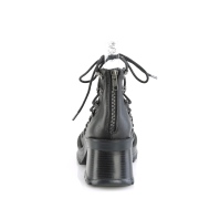 vegan 7 cm BRATTY-32 demoniacult alternative plat�sko svart