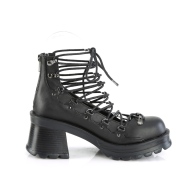 vegan 7 cm BRATTY-32 demoniacult alternative plat�sko svart